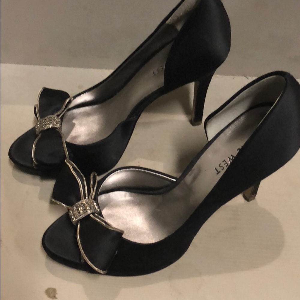 Nine West open toe heels